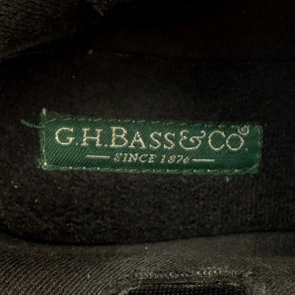 GH Bass & Co Cloud Q984 Mens Black Rubber Rain Ankle Chelsea Boots Size 9 GUC